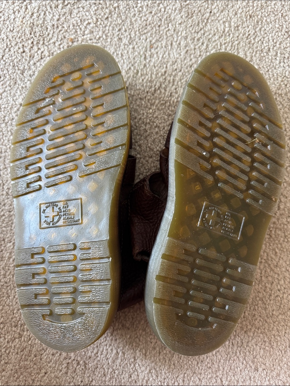 Dr. Martens Dark Brown Leather Fisherman Sandals with Brass Buckles - Picture 3 of 3